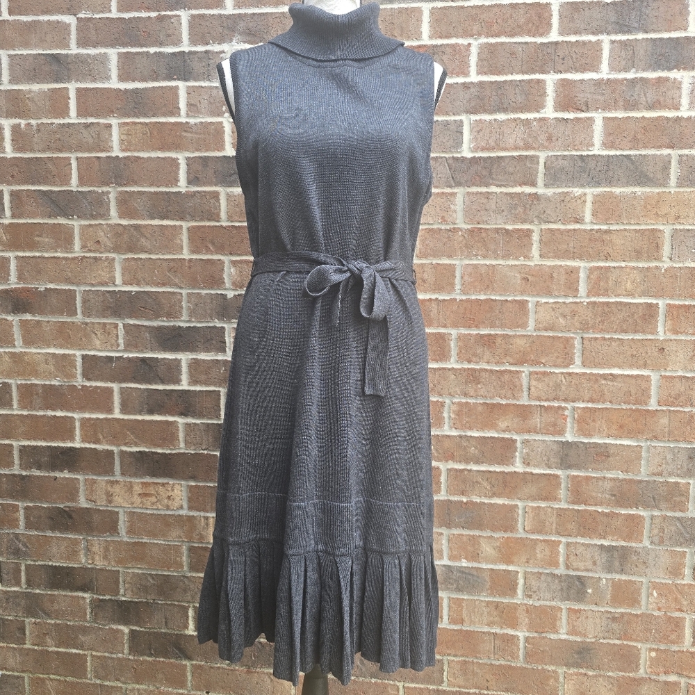Marvin Richards Gray Sleeveless Midi Dress